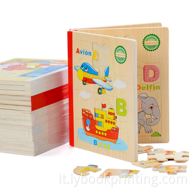 Factory Direct Libri personalizzati Stampa con copertina rigida per bambini Libri Puzzle Books